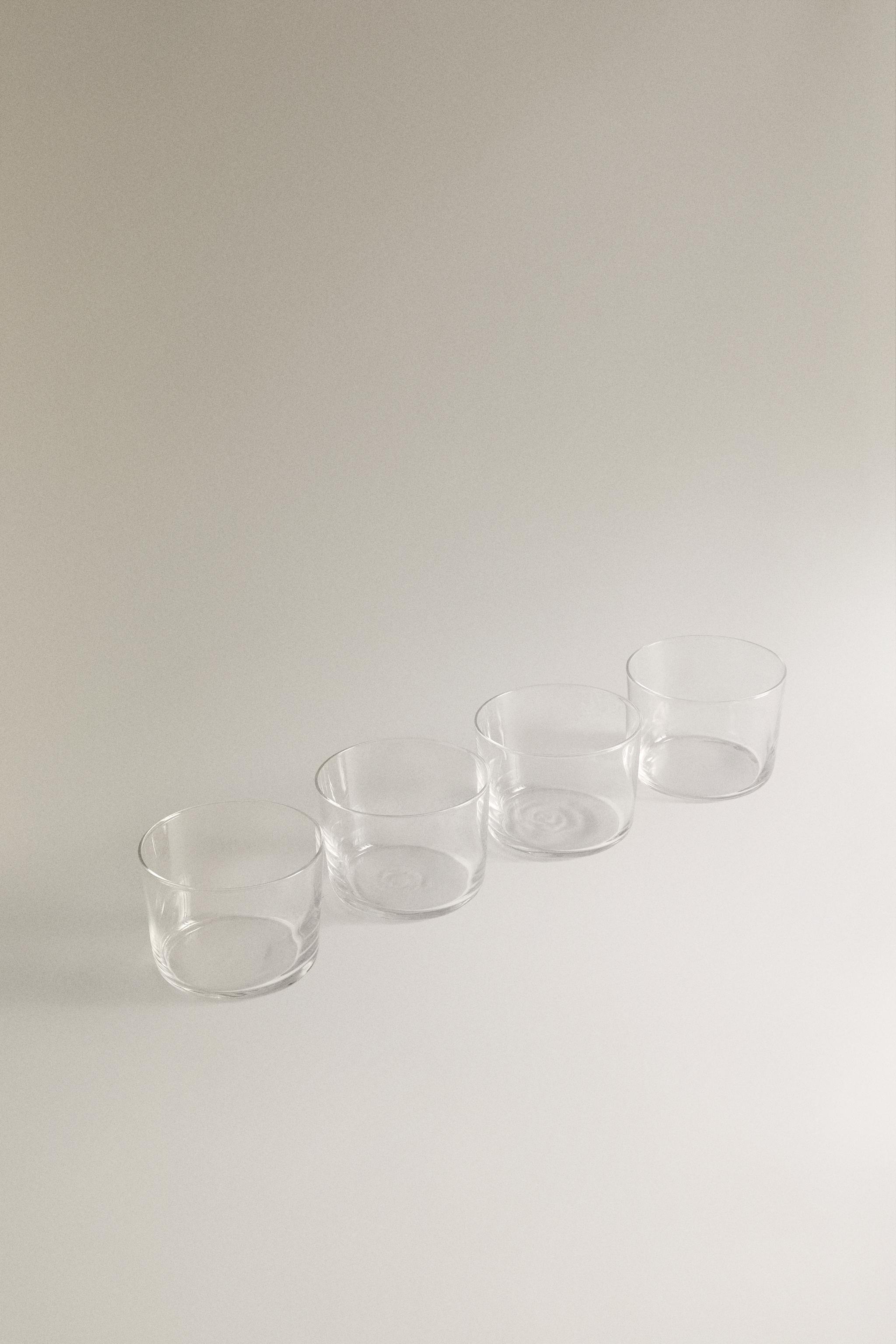 LOT VERRES RECYCLABLES BAS (LOT DE 4)
